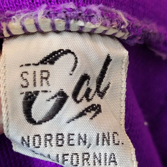 Purple Polyester Pants Suit Vest 2 Piece Sir Gal Norben No Size Tag Approx Small - Picture 14 of 16
